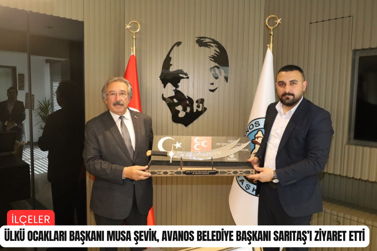 Ülkü Ocakları Başkanı Şevik, Avanos Belediye Başkanı Sarıtaş'ı ziyaret etti
