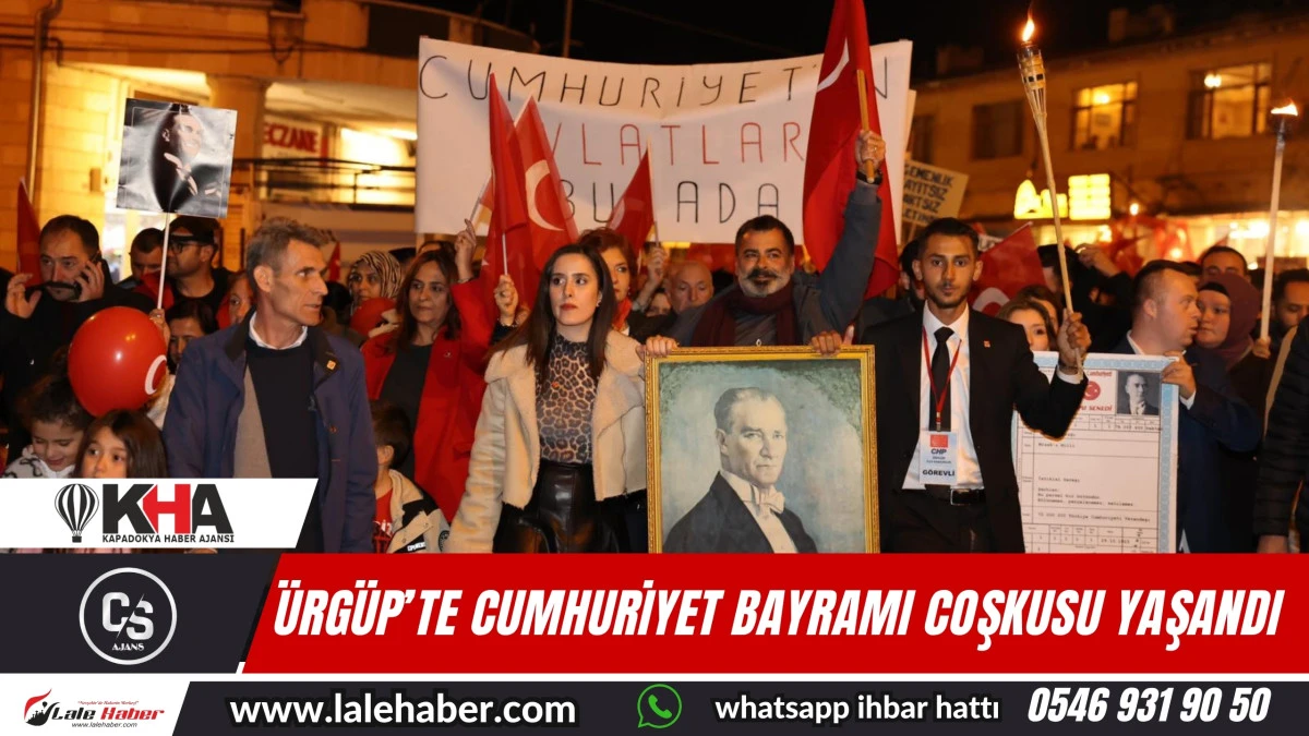 Ürgüp'te Cumhuriyet Bayramı coşkuyla kutlandı