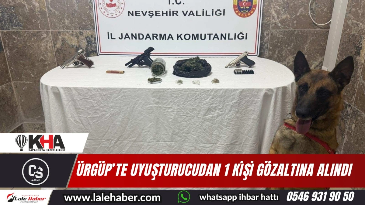 Ürgüp'te uyuşturucu şüphelisi 1 kişi gözaltına alındı