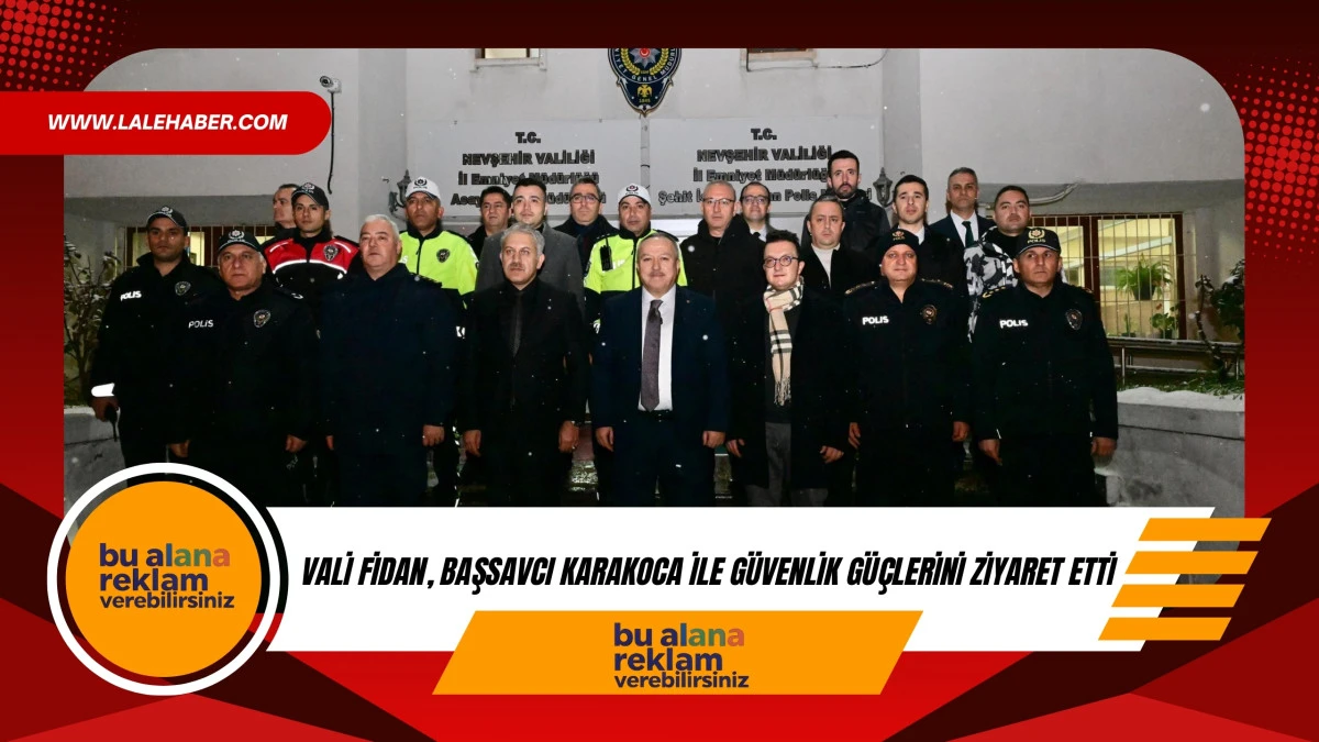 Vali Fidan ve Başsavcı Karakoca g&uuml;venlik g&uuml;&ccedil;lerinin yeni yılını kutladı