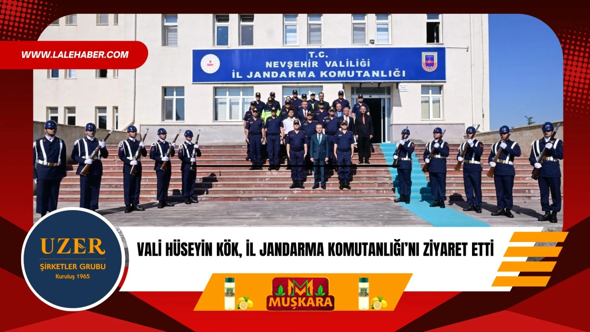 Vali Hüseyin Kök, Jandarma Komutanlığı'nı ziyaret etti