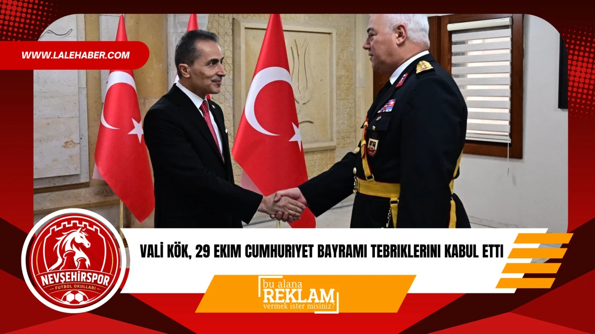 Vali K&ouml;k, Cumhuriyet Bayramı tebriklerini kabul etti